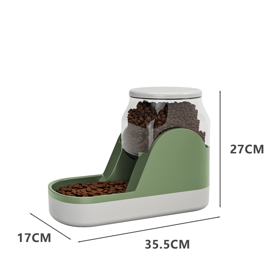 Automatic Cat and Dog Water Fountain with Food Dispenser