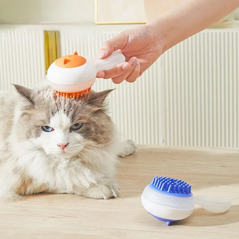 Automatic Dual-Purpose Pet Bath and Massage Brush