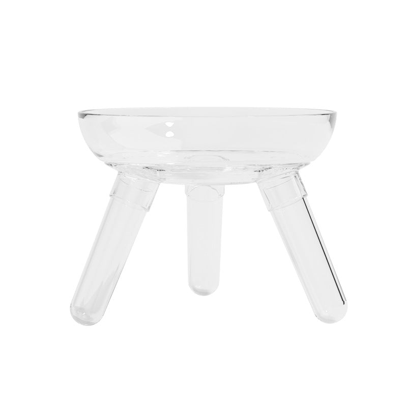Transparent Anti-Tip Pet Feeding and Water Bowl for Cats and Dogs