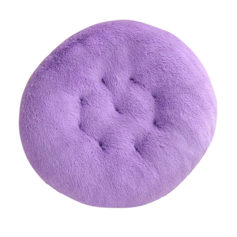 Round Plush Warm Pet Bed for Dogs and Cats