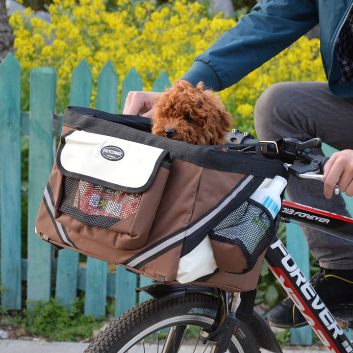 Removable Bicycle Pet Carrier for Cats and Dogs