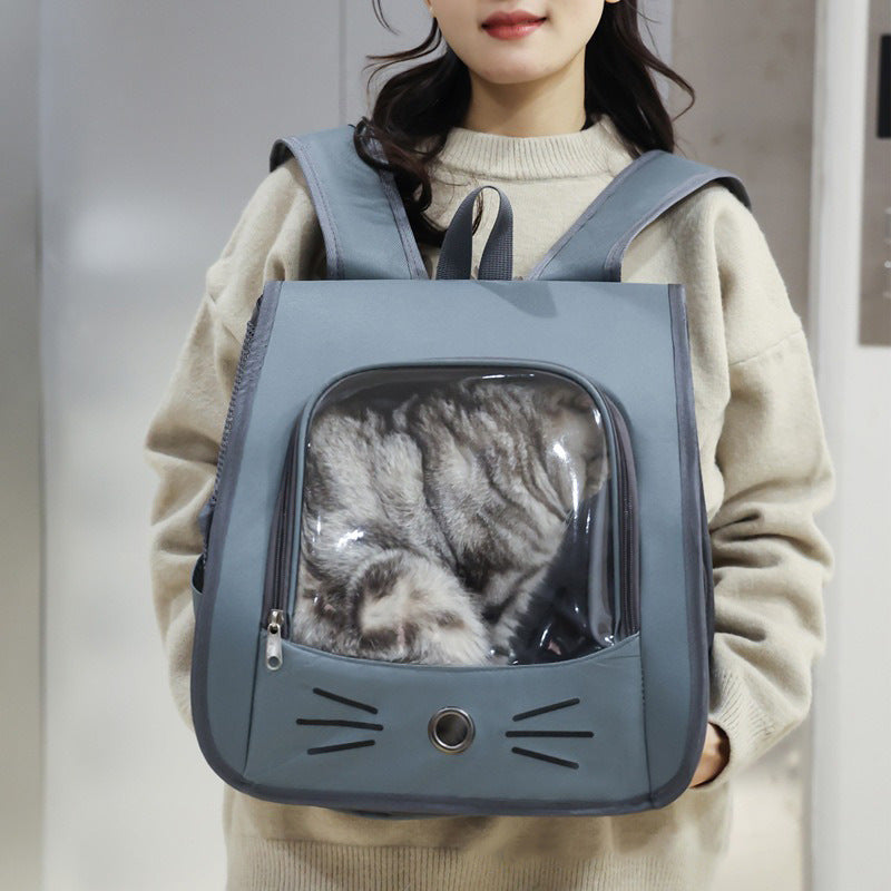 Breathable Pet Carrier Backpack for Cats and Small Dogs