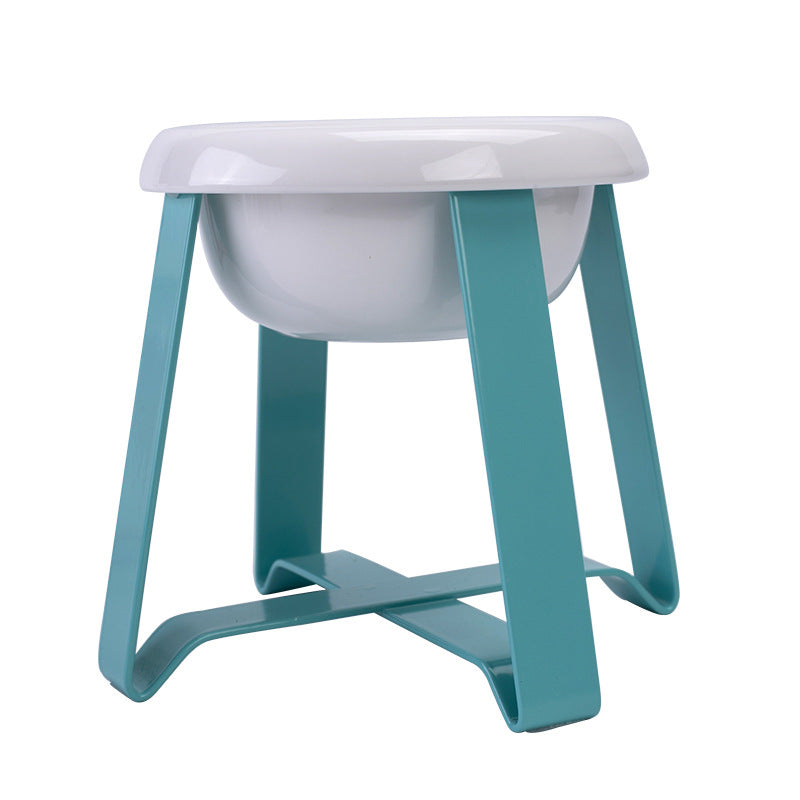 2-in-1 Anti-Slip Cat and Dog Feeding Bowl with Iron Stand