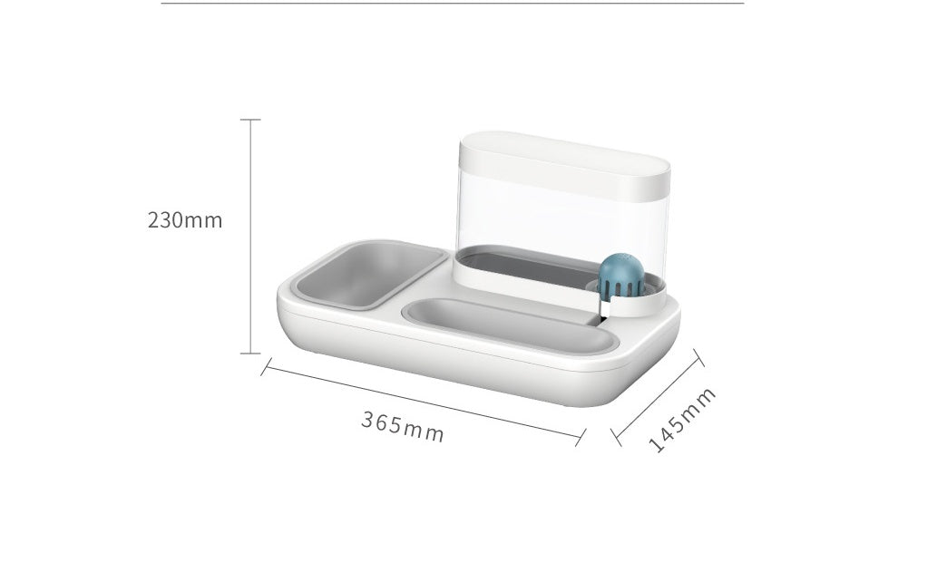 1.5L Automatic Pet Feeding and Water Bowl for Cats and Dogs