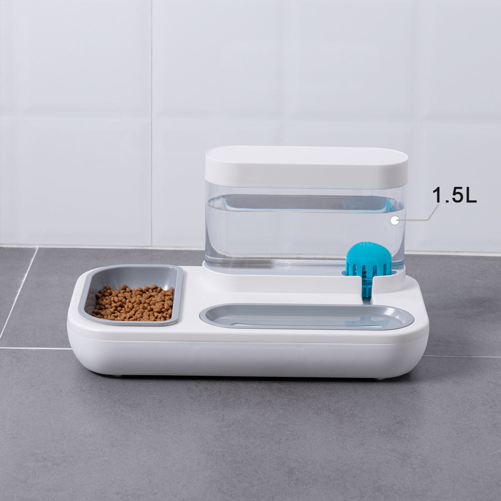 1.5L Automatic Pet Feeding and Water Bowl for Cats and Dogs