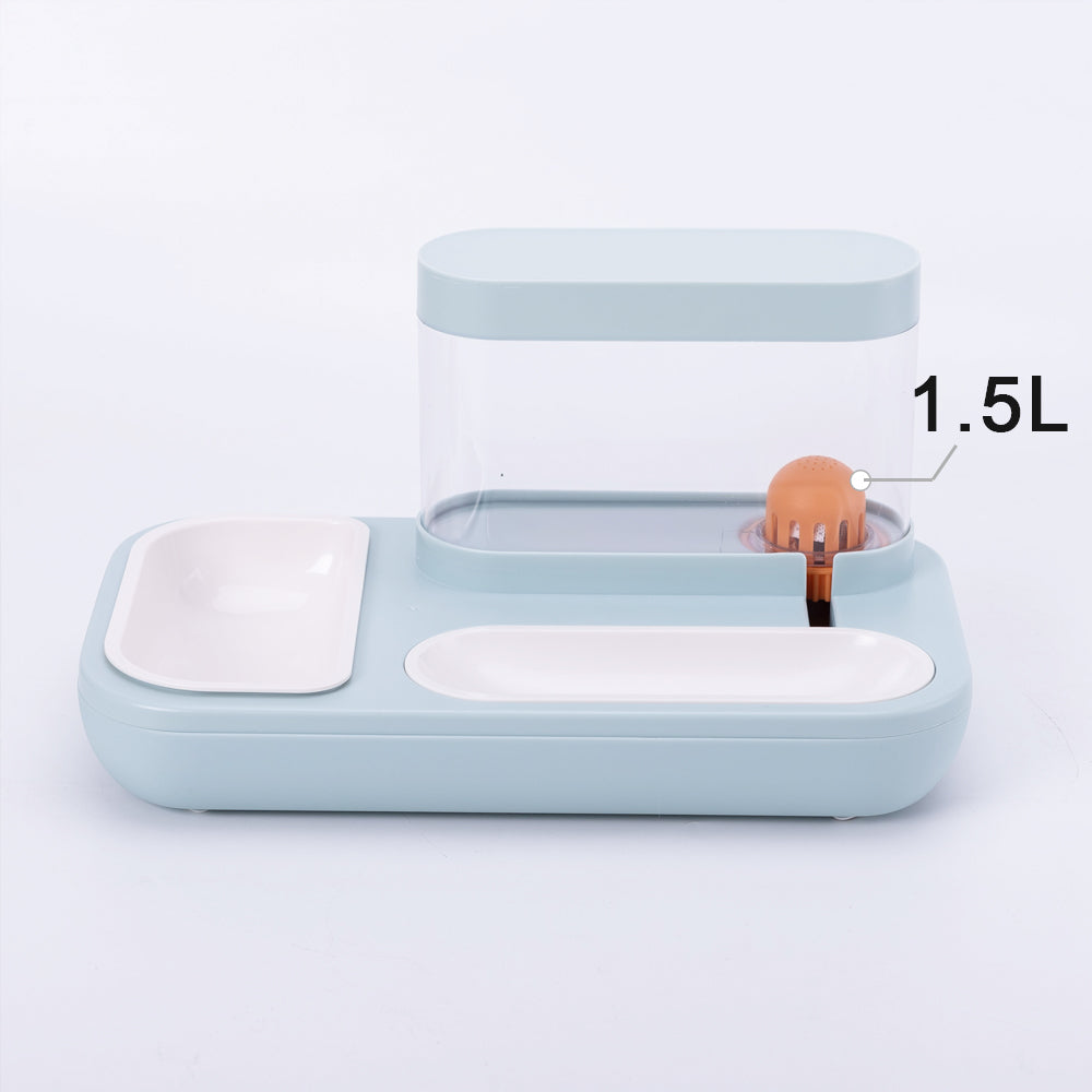 1.5L Automatic Pet Feeding and Water Bowl for Cats and Dogs