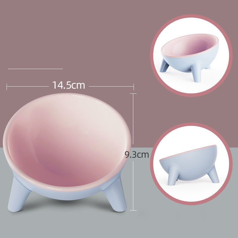 Nordic-Style Raised Pet Feeding Bowl for Cats and Dogs