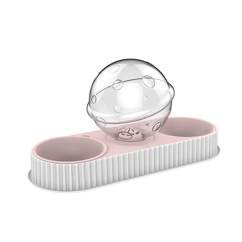 Automatic Plastic Pet Feeder and Water Bowl for Cats and Dogs