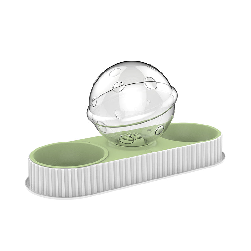 Automatic Plastic Pet Feeder and Water Bowl for Cats and Dogs