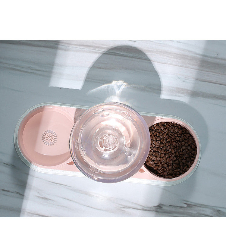 Automatic Plastic Pet Feeder and Water Bowl for Cats and Dogs