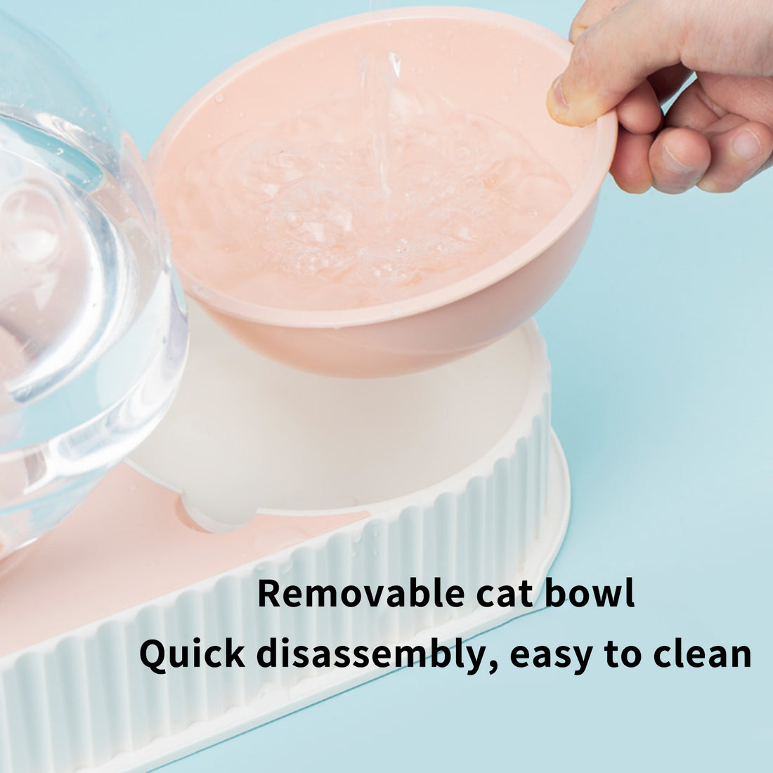 Automatic Plastic Pet Feeder and Water Bowl for Cats and Dogs