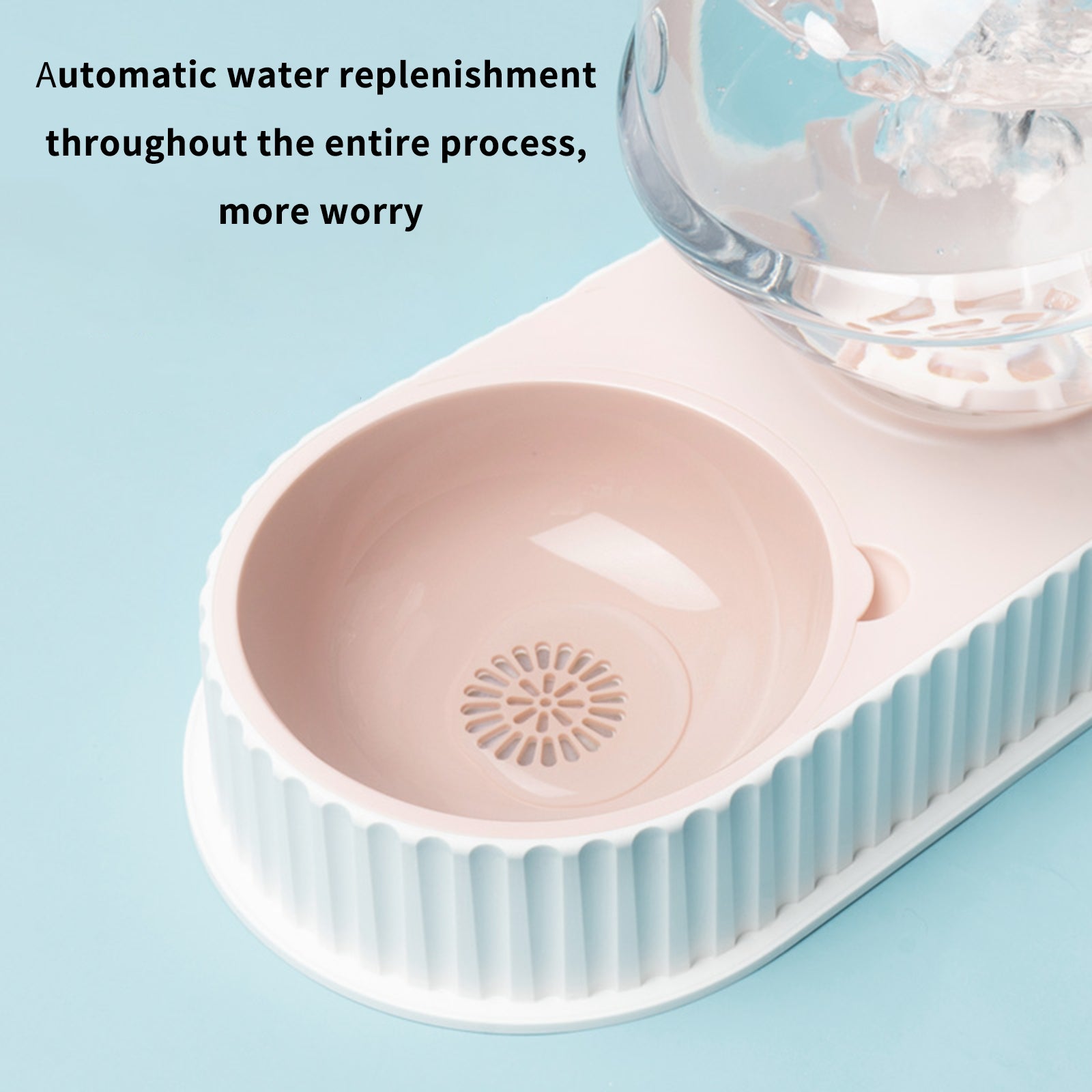Automatic Plastic Pet Feeder and Water Bowl for Cats and Dogs