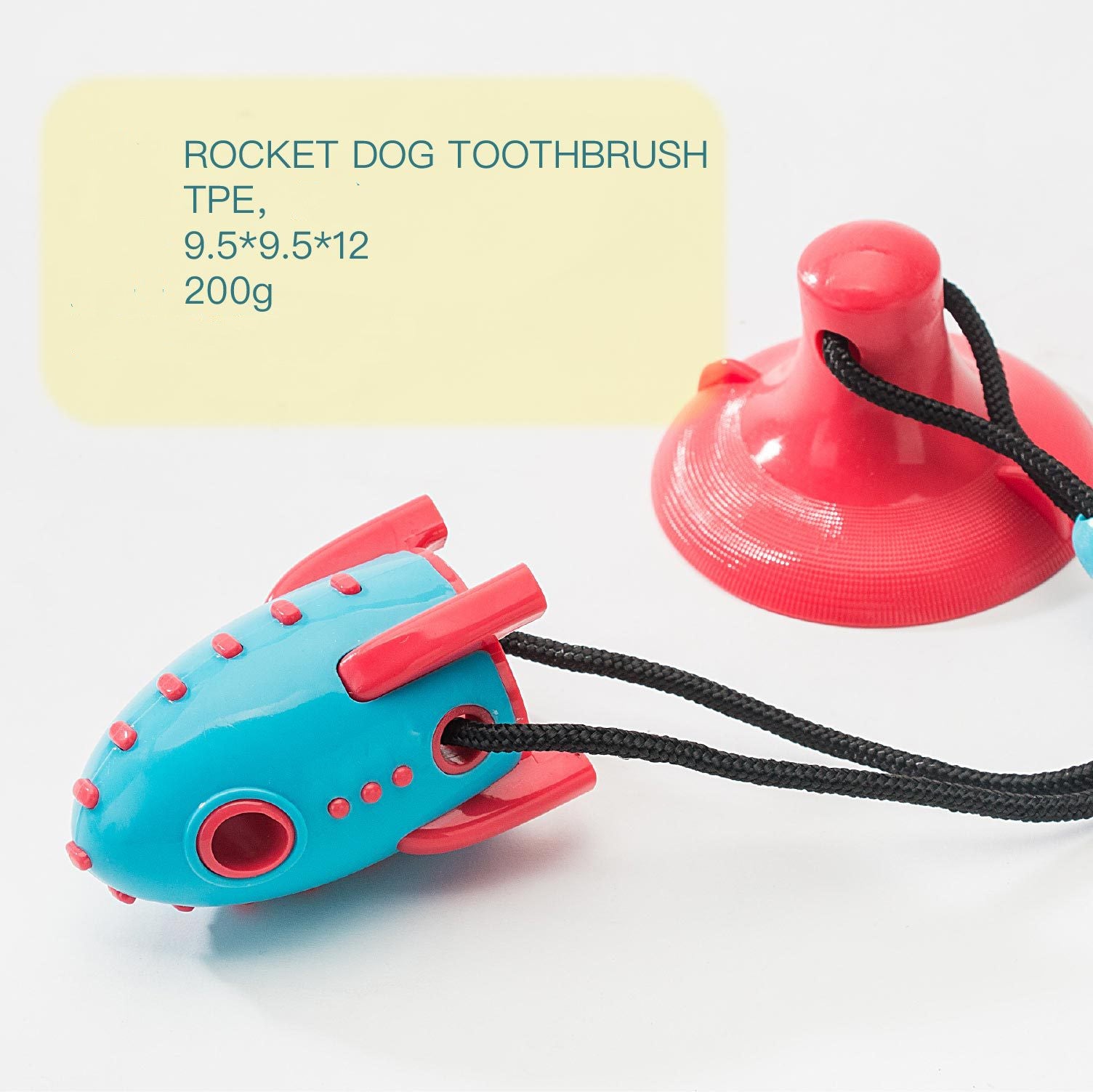 Rocket Bite-Resistant Dog Food Dispensing Toy