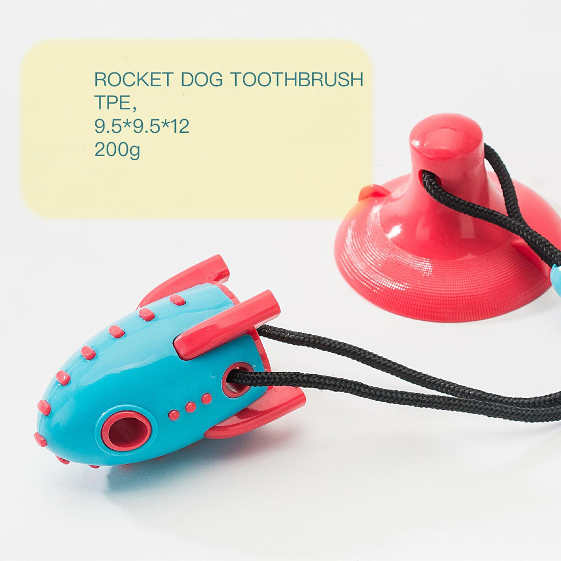 Rocket Bite-Resistant Dog Food Dispensing Toy