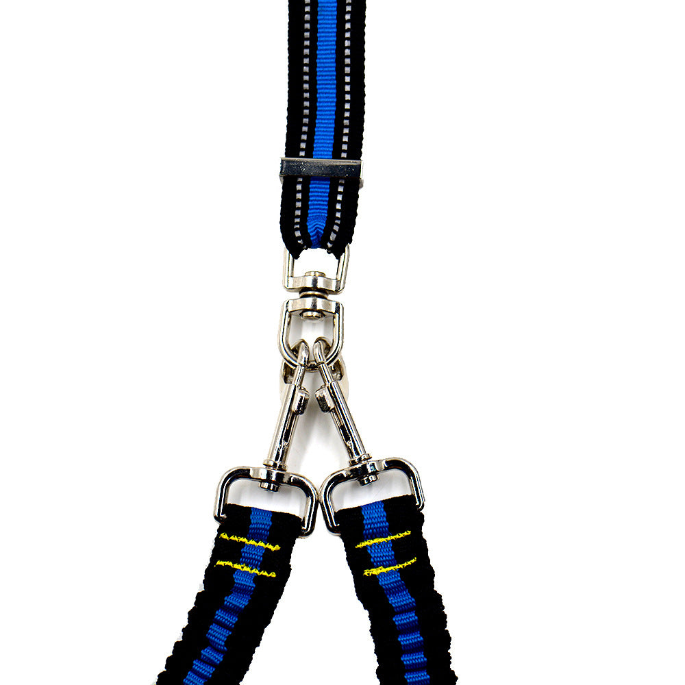 Adjustable Double-Head Nylon Dog Leash