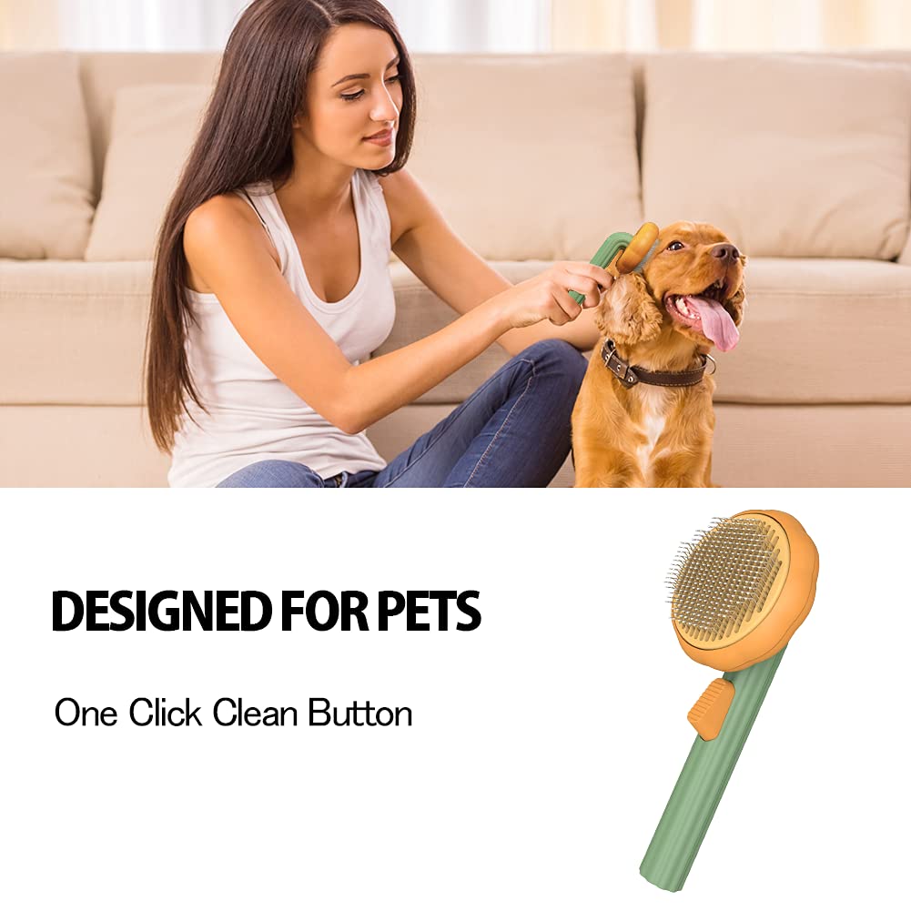 Self-Cleaning Slicker Brush for Pets