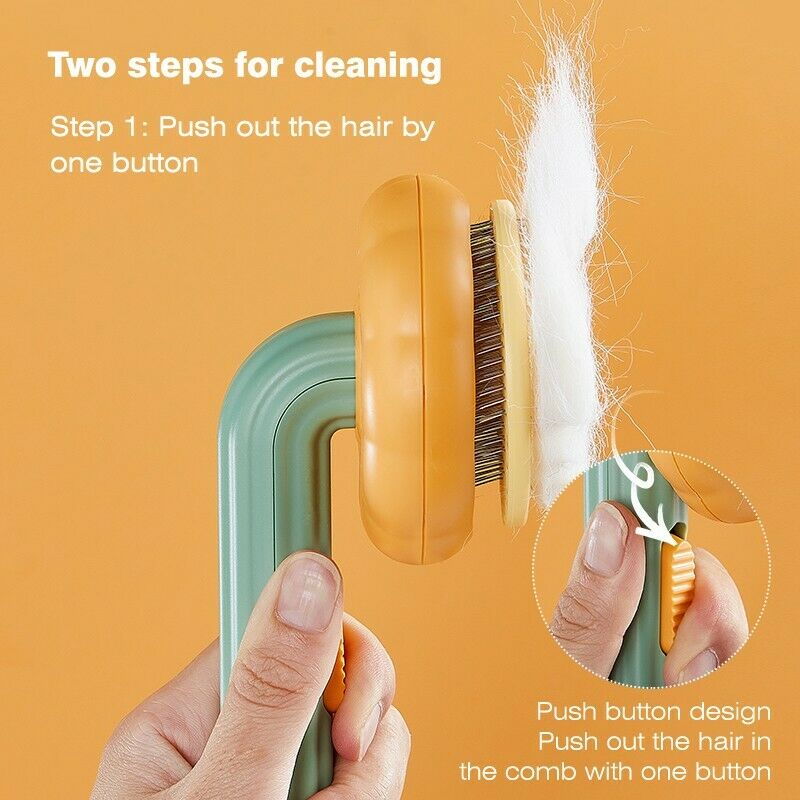 Self-Cleaning Slicker Brush for Pets