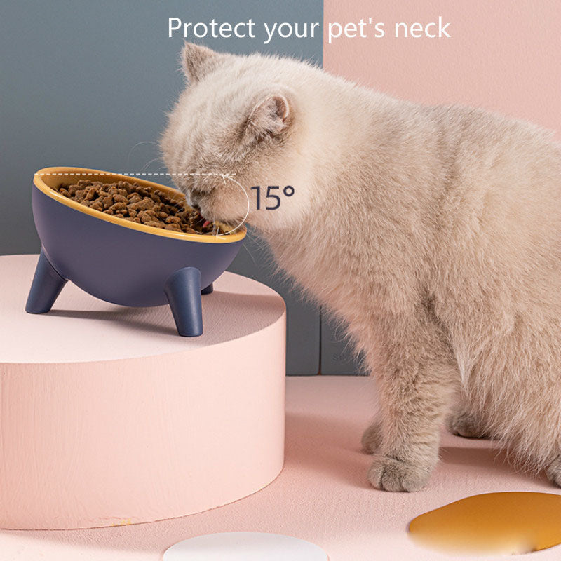 Nordic-Style Raised Pet Feeding Bowl for Cats and Dogs