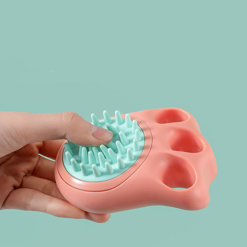 Pet Massage and Claw Bath Brush for Cats and Dogs