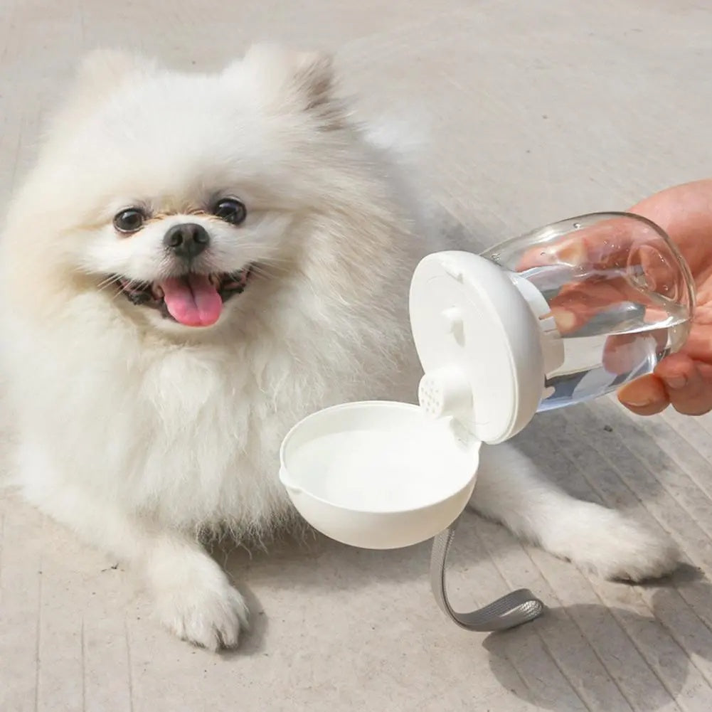 Portable Pet Water Bottle with Bowl for Cats and Dogs