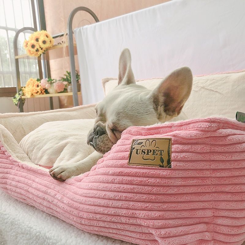 Removable Washable Plush Dog Bed