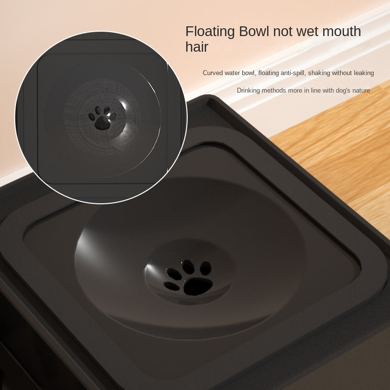 Adjustable Height Stainless Steel Double Dog Bowl with Stand