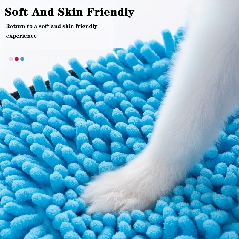 Microfiber Quick-Dry Pet Towel with Hand Pockets