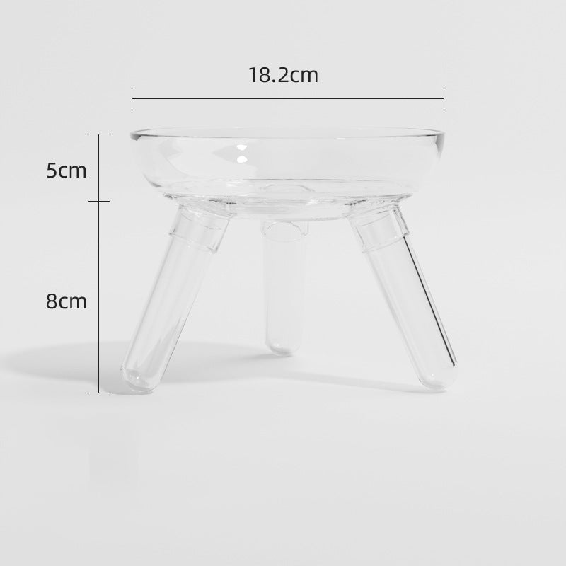 Transparent Anti-Tip Pet Feeding and Water Bowl for Cats and Dogs