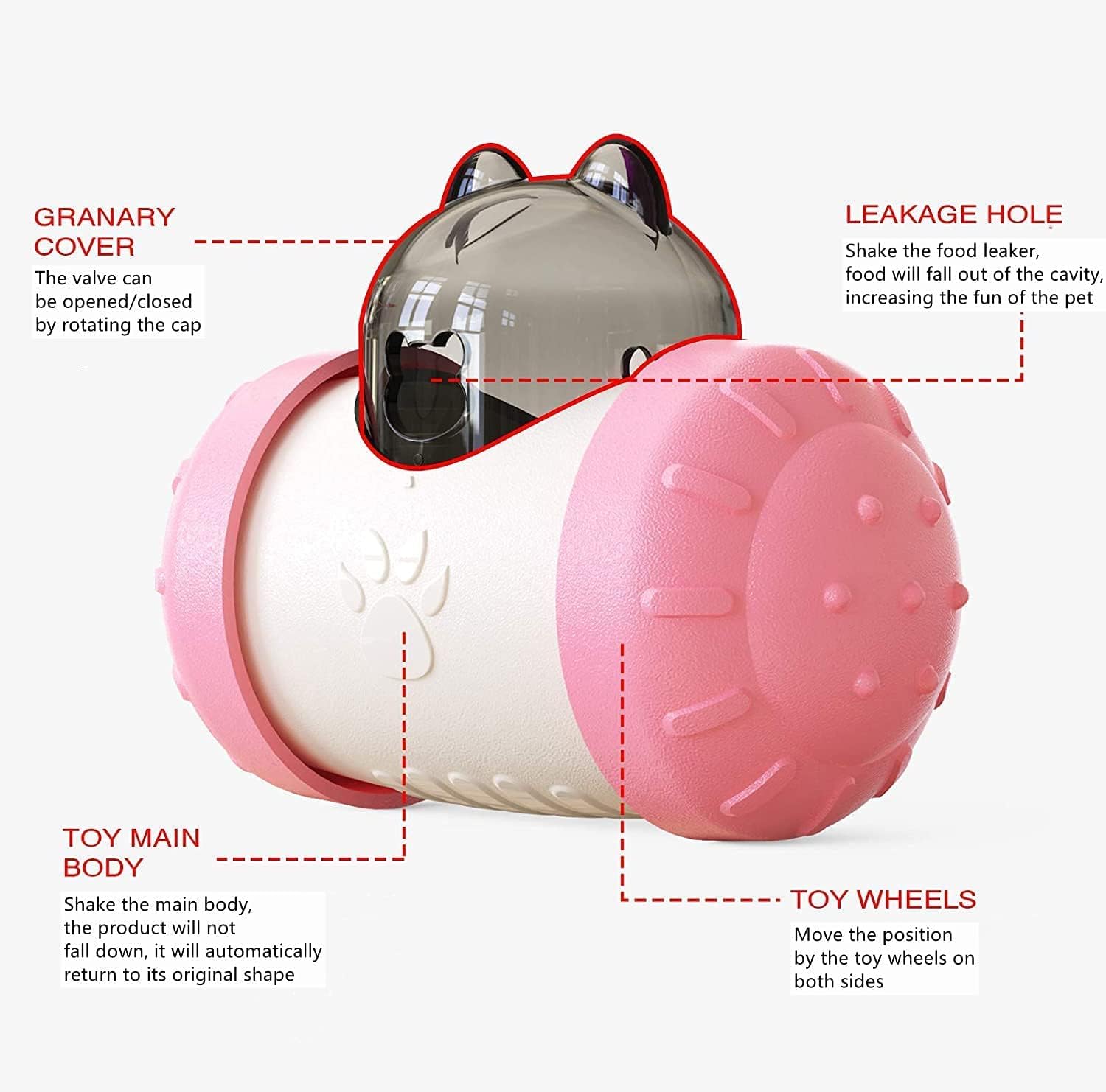 Interactive Treat Dispensing Toy for Cats and Dogs