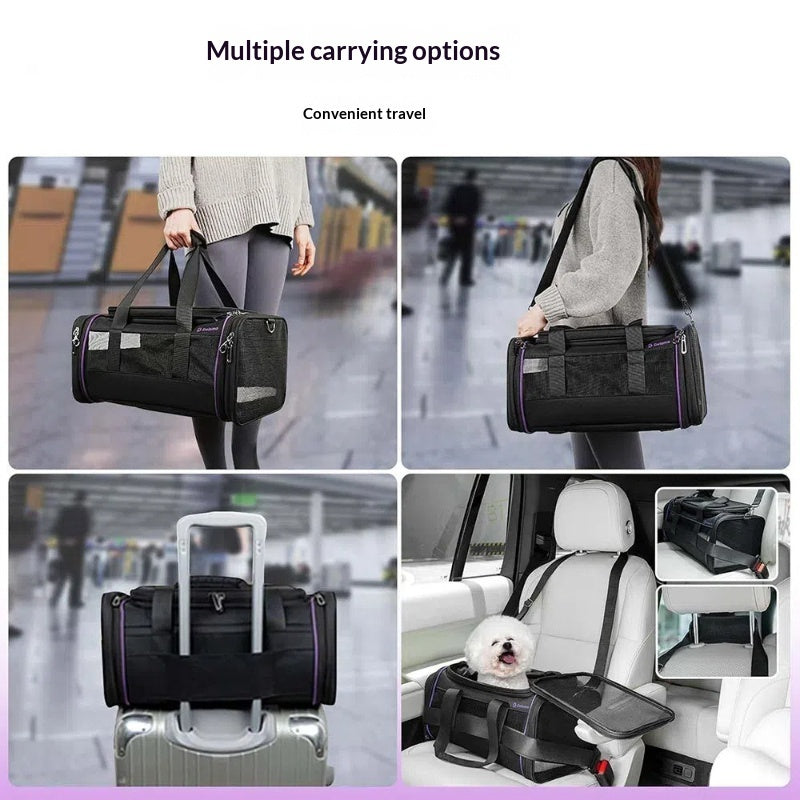 Portable Expandable Pet Carrier Bag for Travel