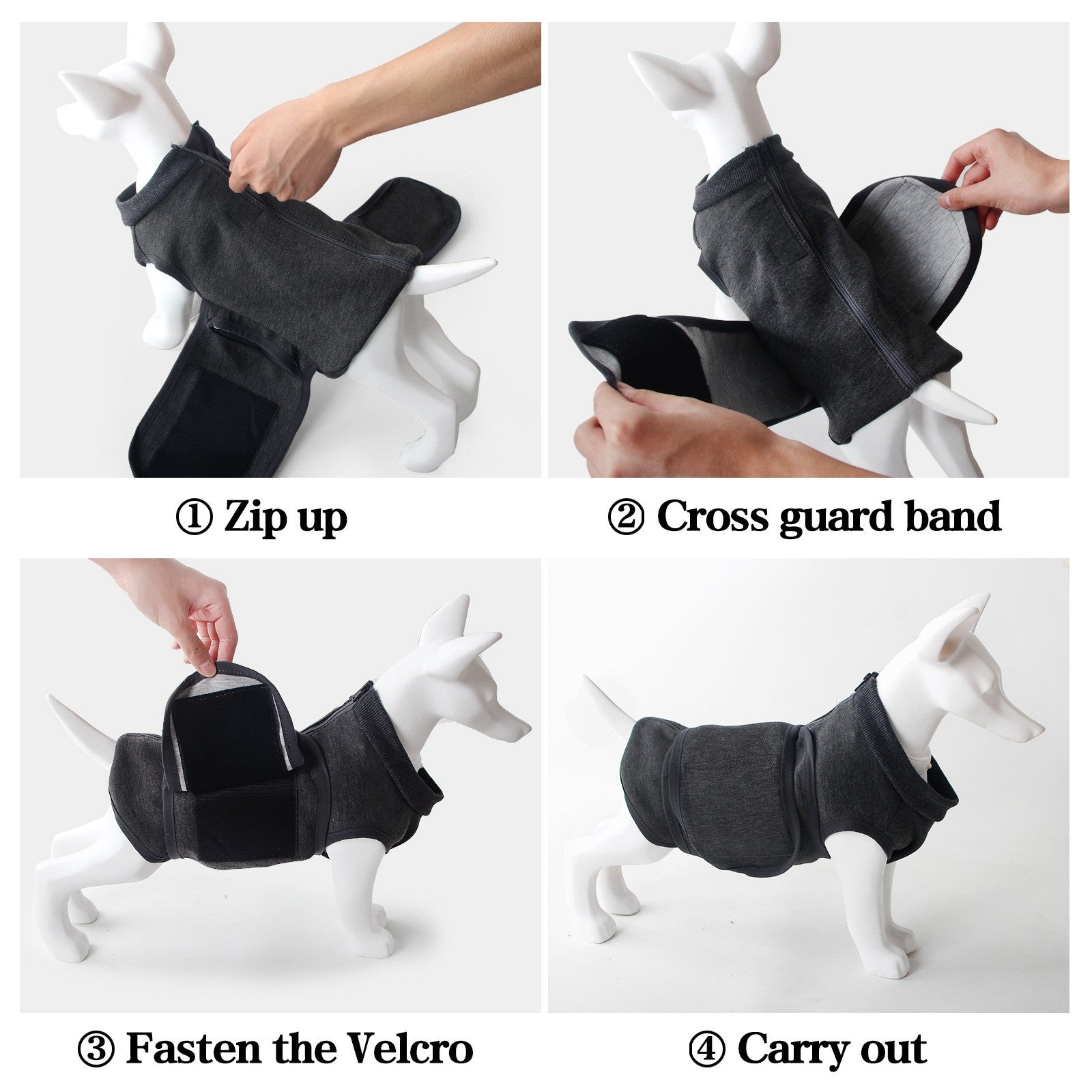 Double-Layer Polyester Comfort Jacket for Pets