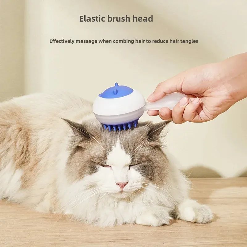 Automatic Dual-Purpose Pet Bath and Massage Brush