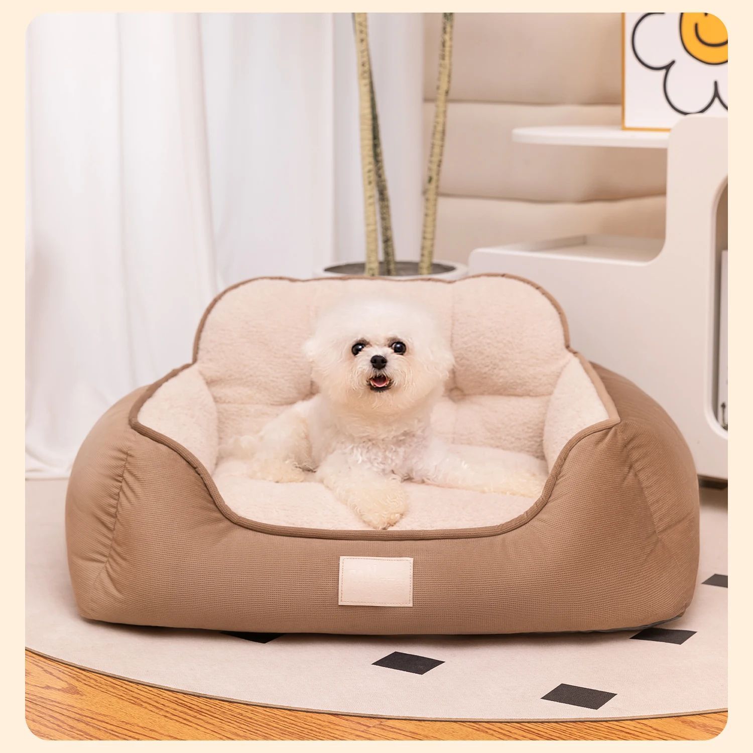 Cozy Plush Washable Pet Sofa Bed