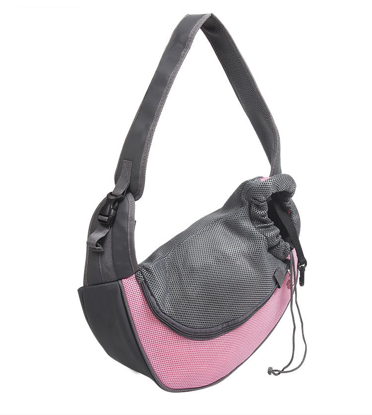 Outdoor Mesh Pet Carrier Shoulder Bag for Small Dogs