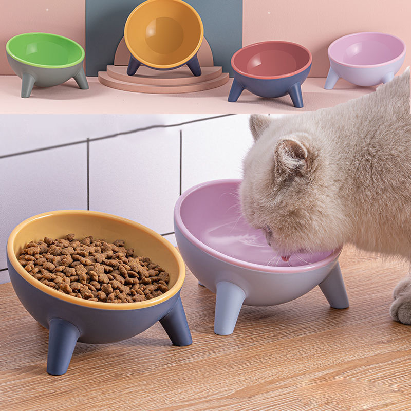 Nordic-Style Raised Pet Feeding Bowl for Cats and Dogs