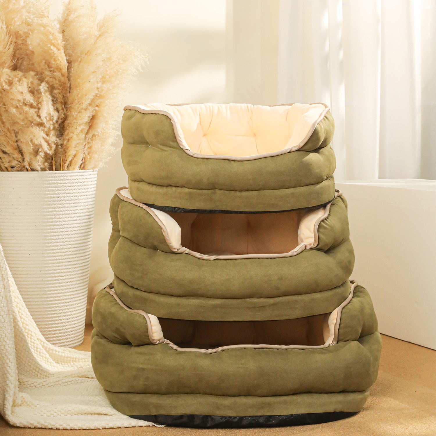 Plush Washable Pet Sofa Bed for Small Dogs and Cats