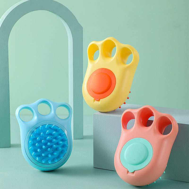Pet Massage and Claw Bath Brush for Cats and Dogs