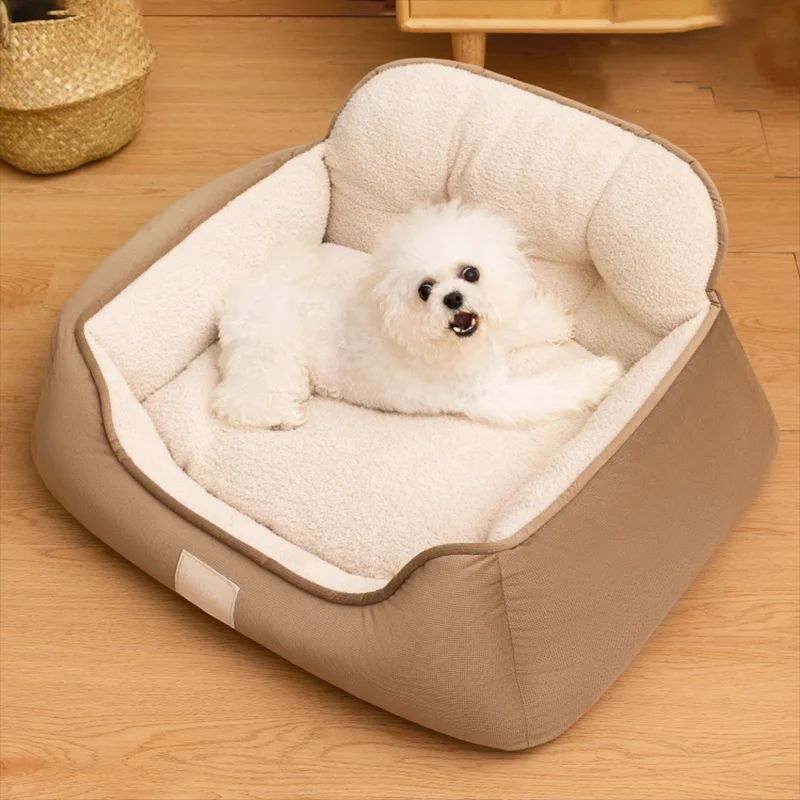 Cozy Plush Washable Pet Sofa Bed