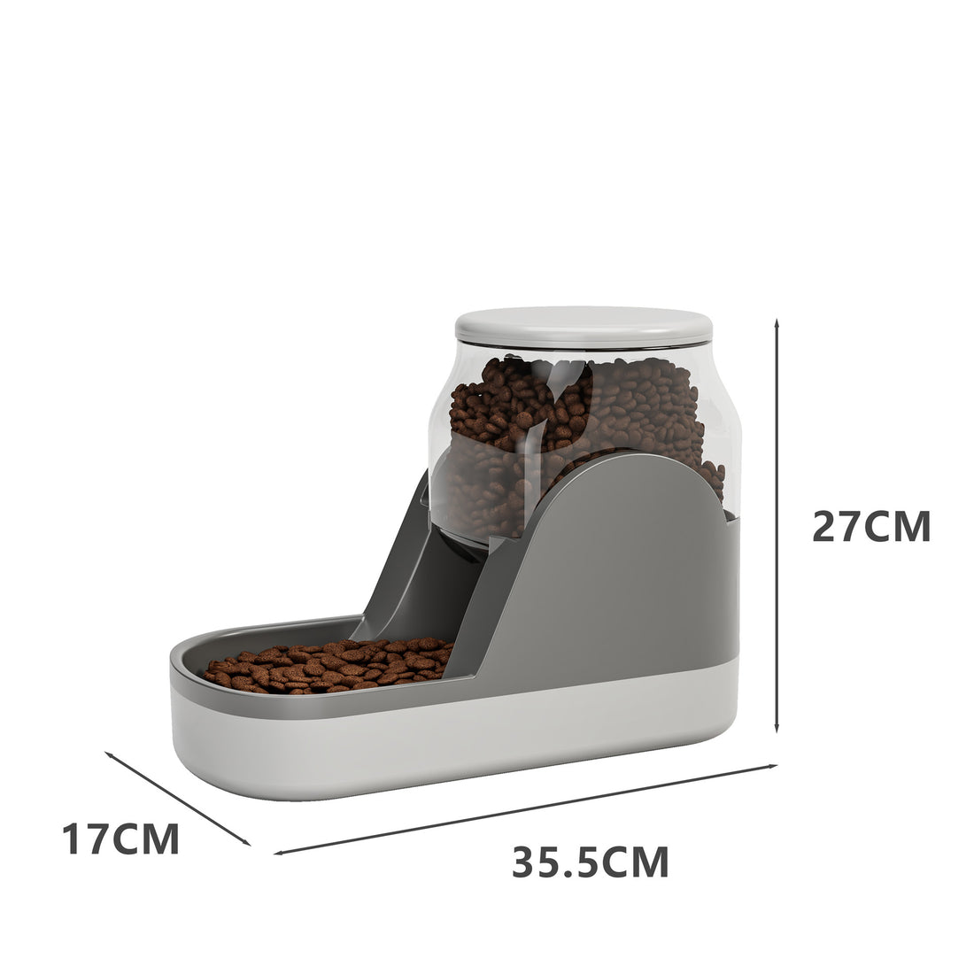 Automatic Cat and Dog Water Fountain with Food Dispenser