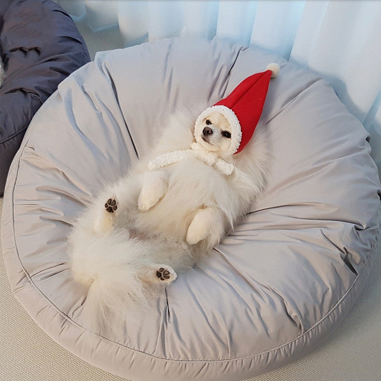 Large Waterproof Removable Washable Round Pet Bed
