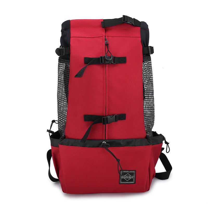 Double-Shoulder Pet Travel Backpack for Dogs
