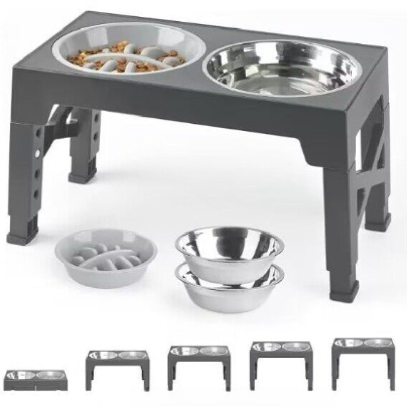 Anti-Tip Elevated Pet Feeding Bowl for Medium and Large Dogs