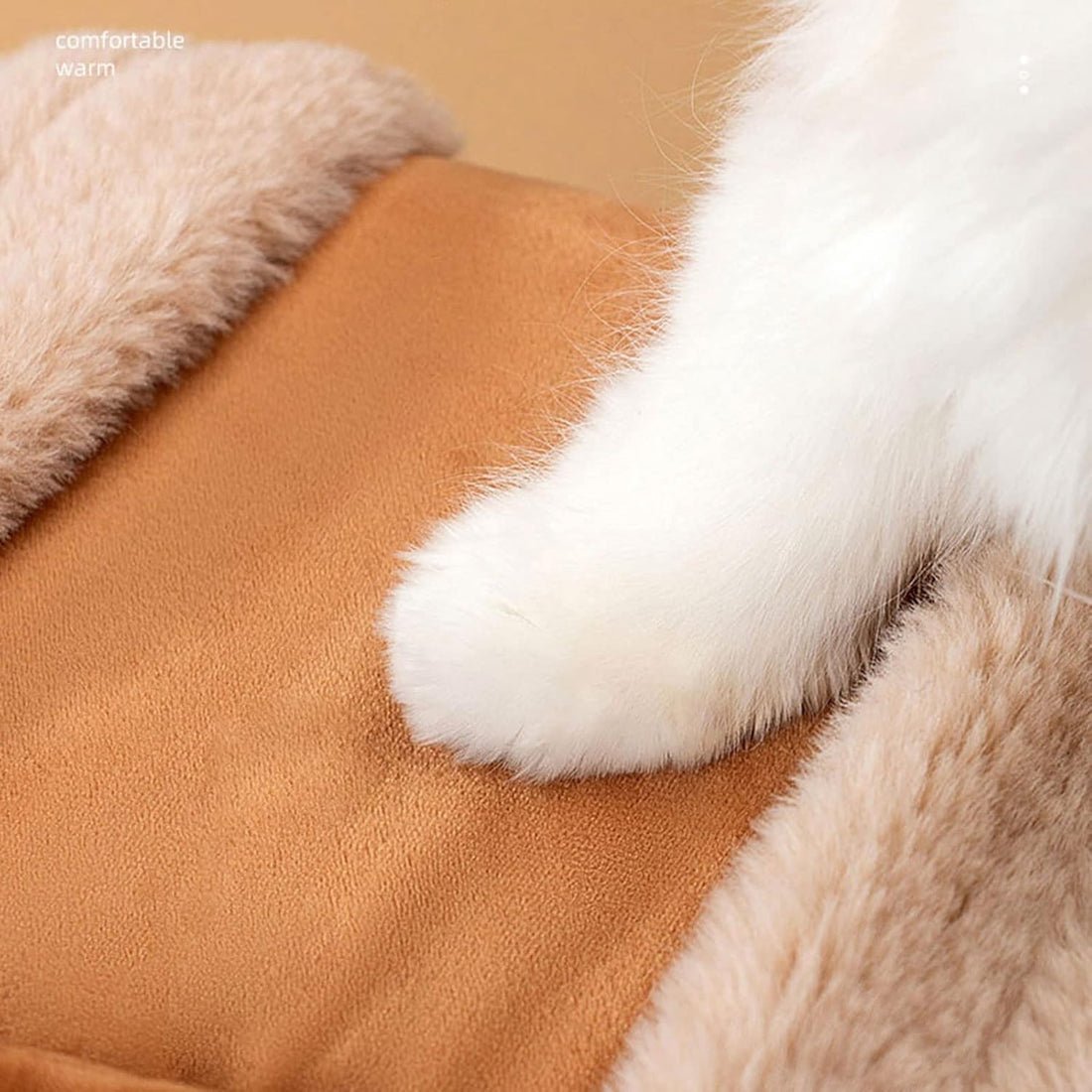 Plush Winter Pet Backpack Carrier with Hand Warmers