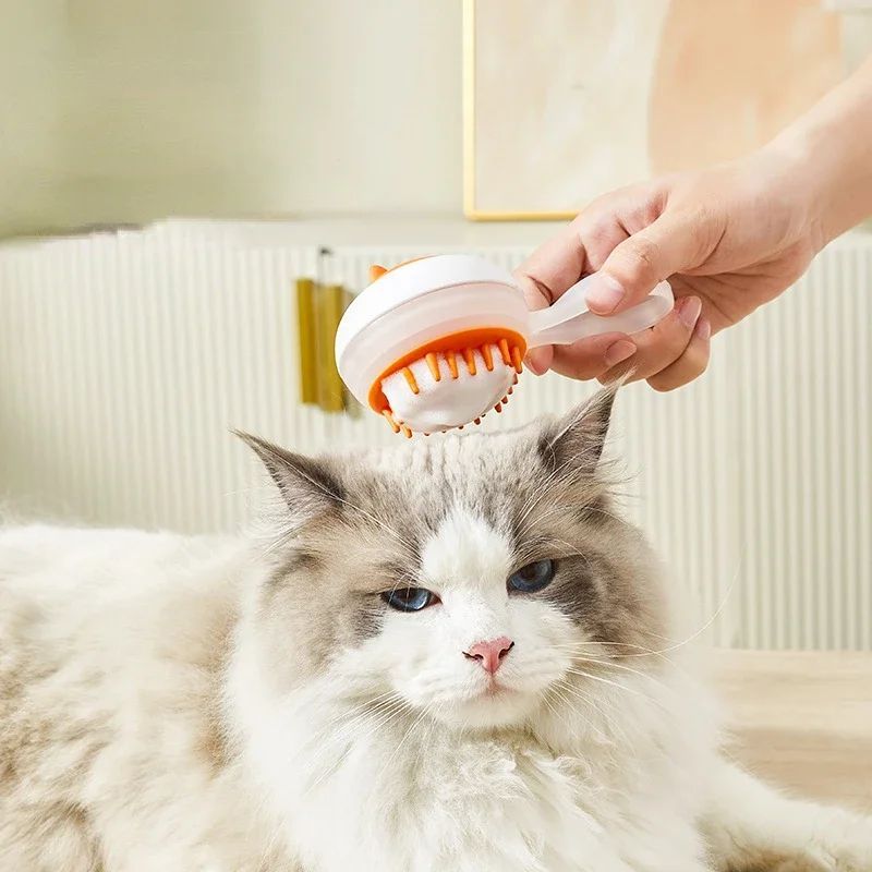 Automatic Dual-Purpose Pet Bath and Massage Brush