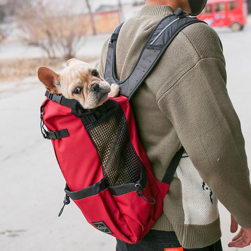 Double-Shoulder Pet Travel Backpack for Dogs