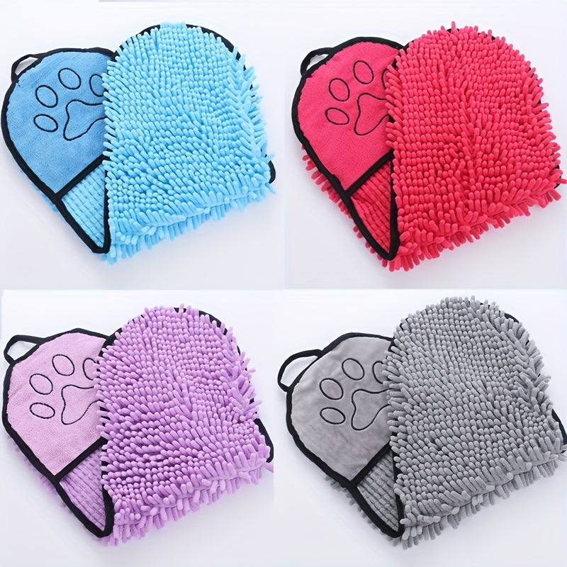 Microfiber Quick-Dry Pet Towel with Hand Pockets