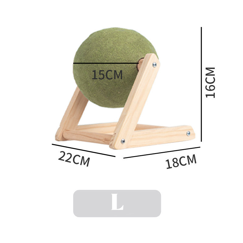 Giant Catnip Ball Toy with Holder for Indoor Cats