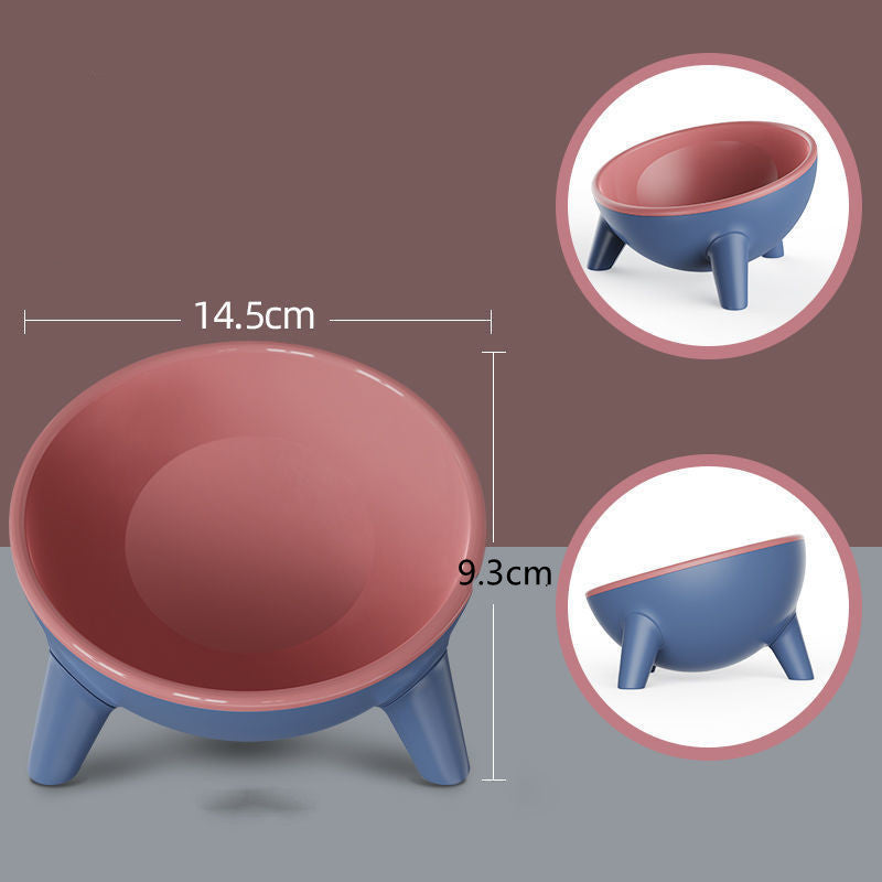 Nordic-Style Raised Pet Feeding Bowl for Cats and Dogs