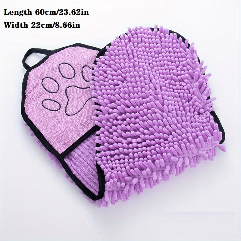 Microfiber Quick-Dry Pet Towel with Hand Pockets