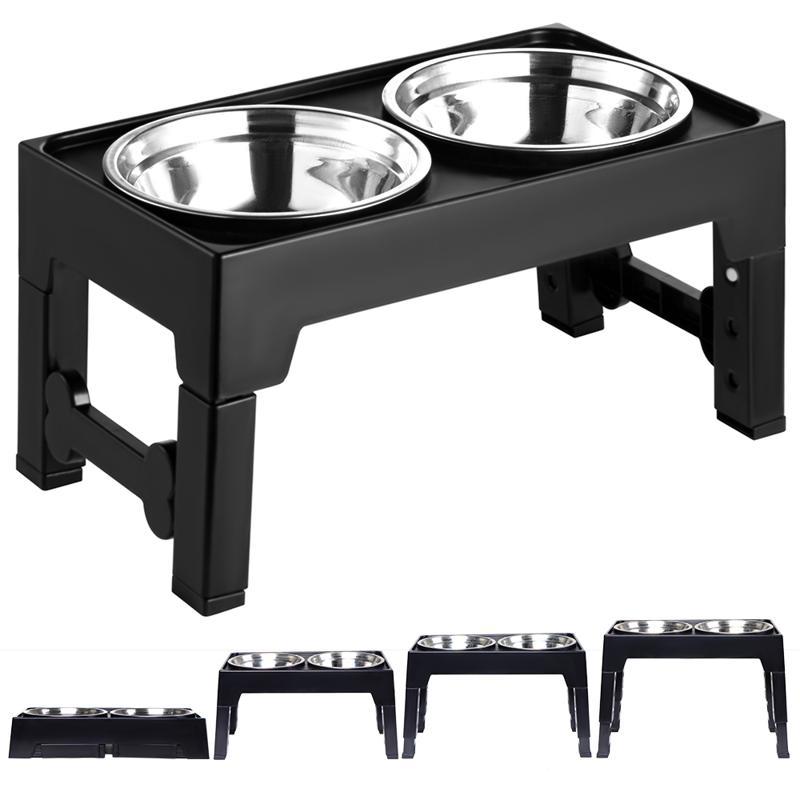 Anti-Tip Elevated Pet Feeding Bowl for Medium and Large Dogs